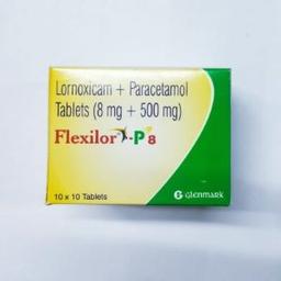 Lornoxicam 8 mg + Paracetamol 500 mg Tablet