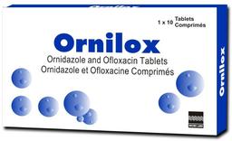 Ofloxacin 200mg + Ornidazole 500mg Tablet